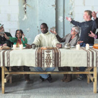 Homeless people from Groningen recreating The Last Supper