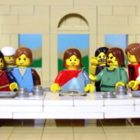 LEGO recreation of The Last Supper