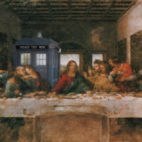 Last Supper - with the Timemachine of Doctor Who, the Tardis