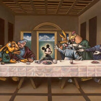 Disney's Mickey Mouse in Last Supper recreation