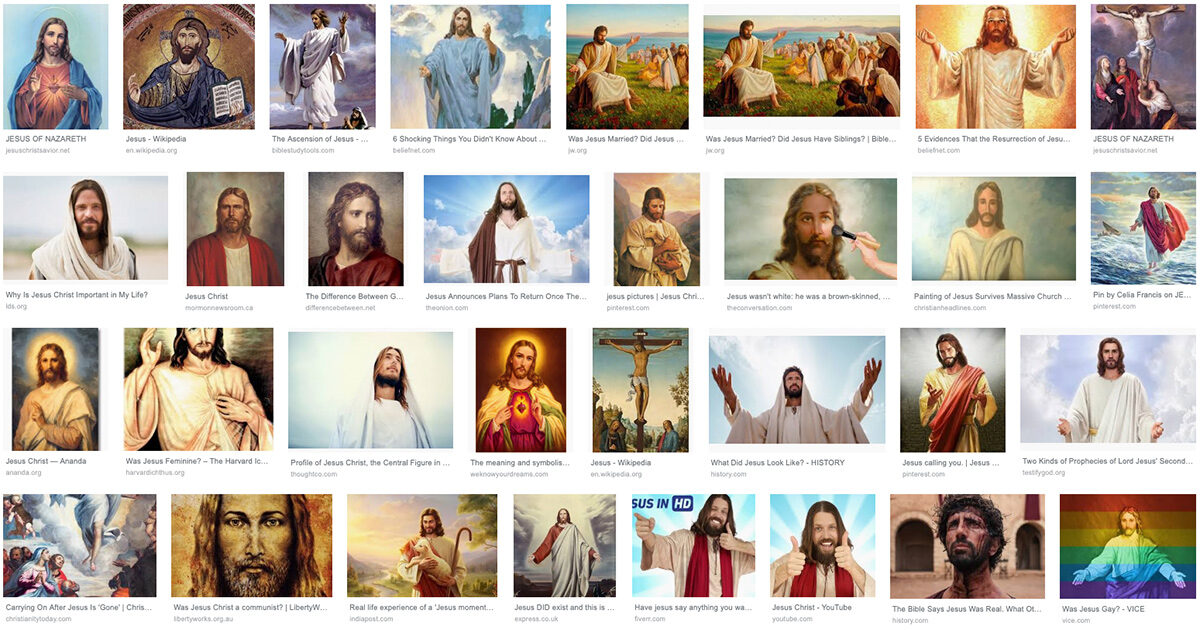 Google Image search results for Jesus